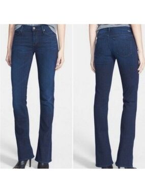 Mother The Runaway Skinny Bootcut Flare Jean in Ink & Paper Wash